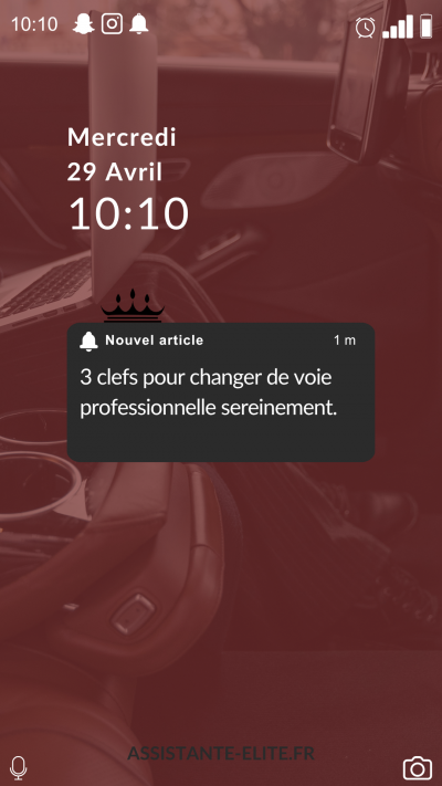 Nouvel article 3 clefs pour changer de voie professionnelle sereinement. ASSISTANTE-ELITE.FR